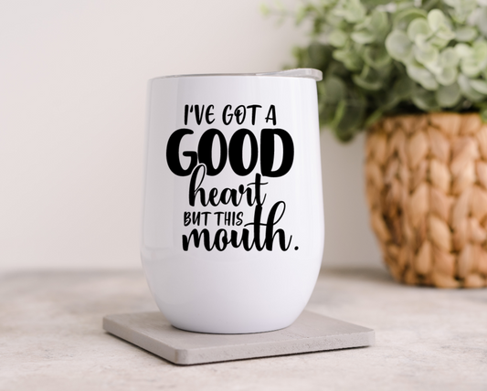 Good Heart Wine Glass Tumbler