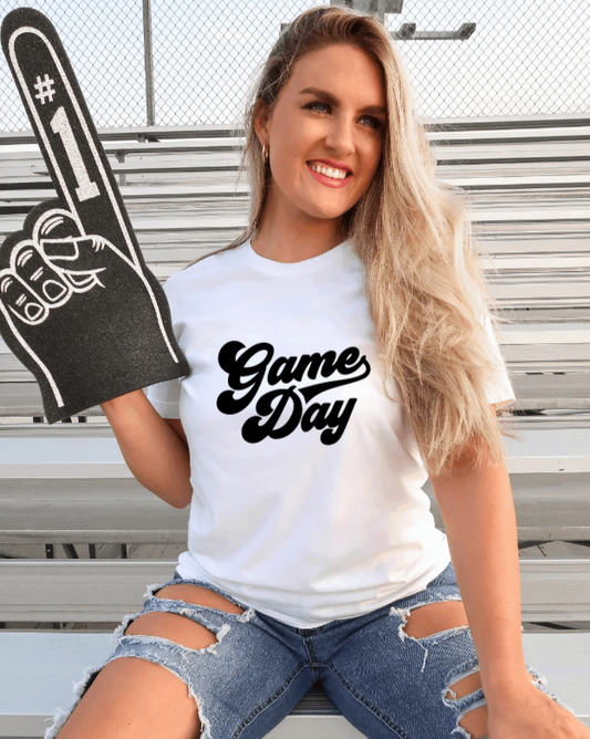 Game Day Retro Lettering Unisex Tee