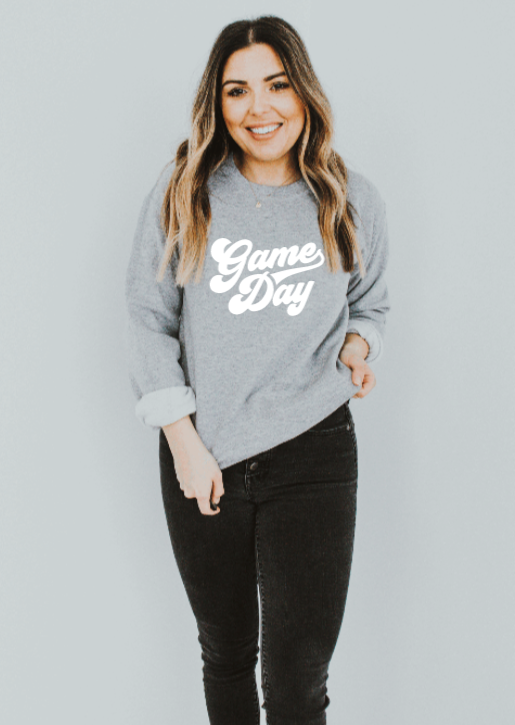 Game Day Retro Lettering Unisex Sweater