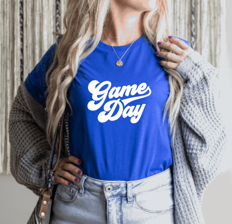 Game Day Retro Lettering Unisex Tee