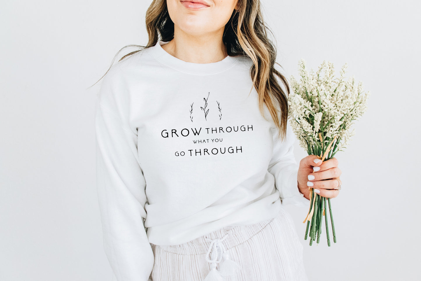 Grow Through What You Go Through Crewneck Sweater