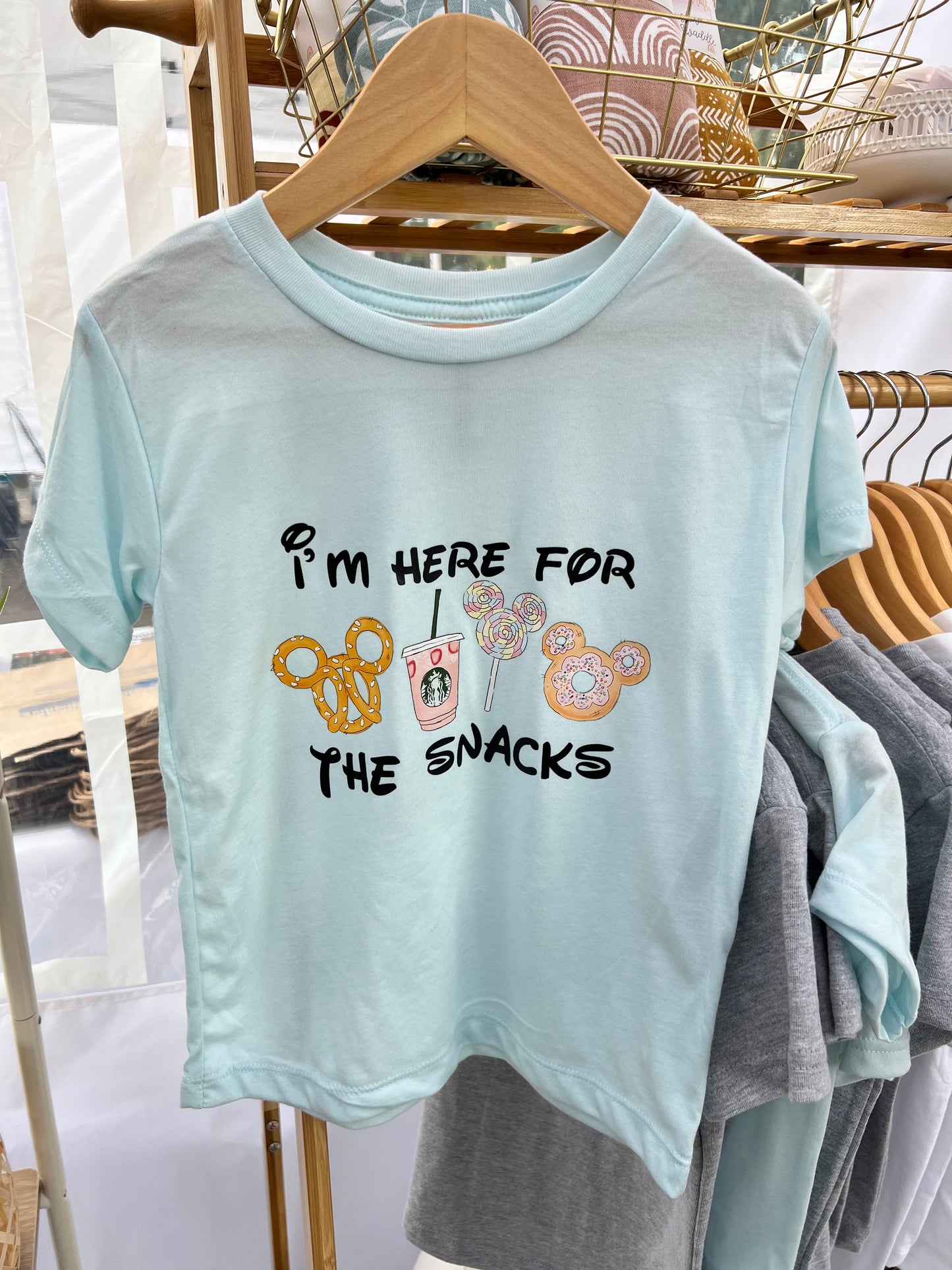 Here for the Snacks Disney Edition Kids Tee