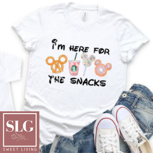 Here for the Snacks Disney Edition Adult Tee