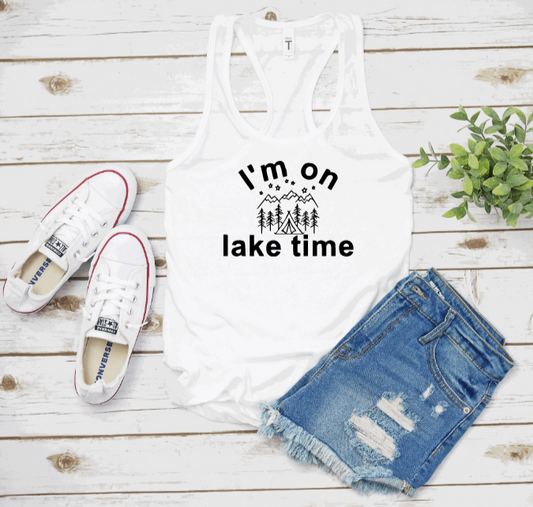 On Lake Time Summer Tank Top