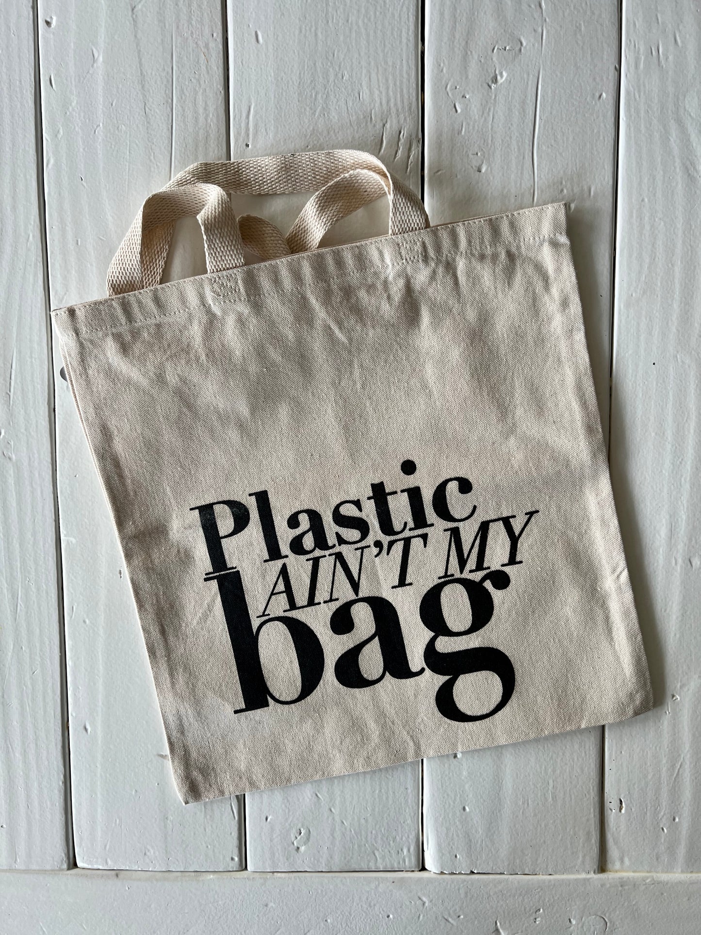 Plastic Ain't My Bag Canvas Tote