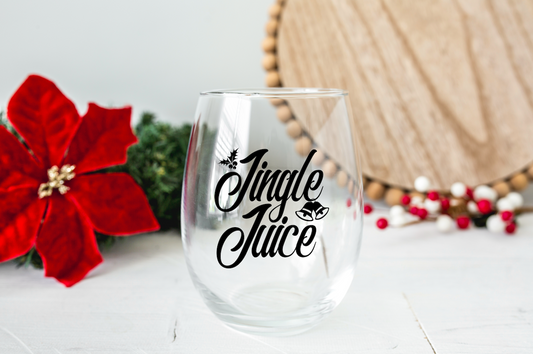 Jingle Juice Wine Glass