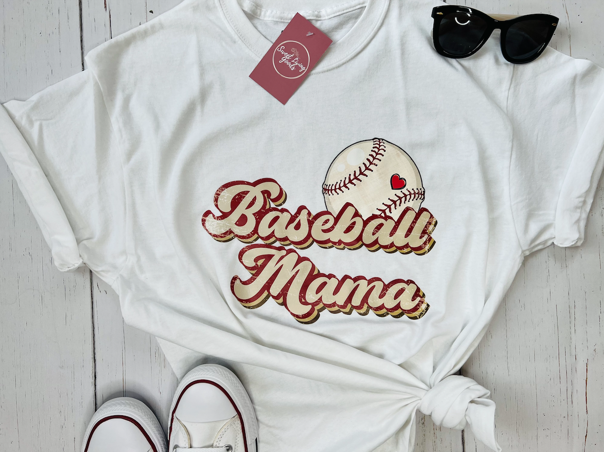 Baseball Mom Retro Tee
