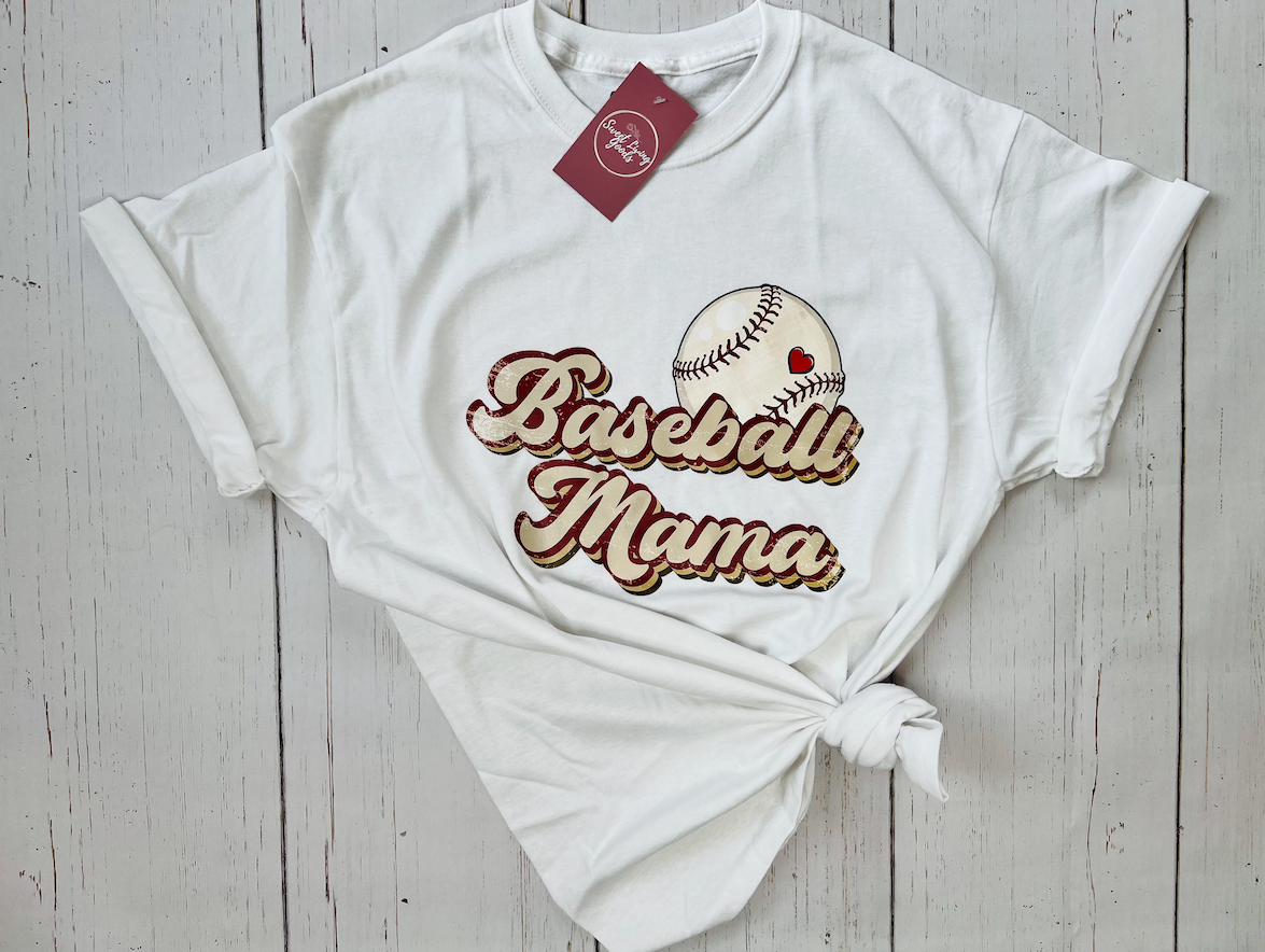 Baseball Mom Retro Tee