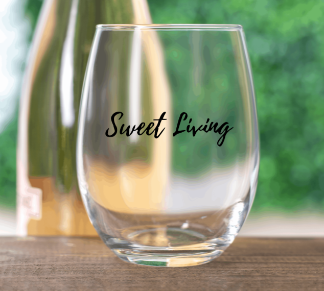 Sweet Living Wine Glass