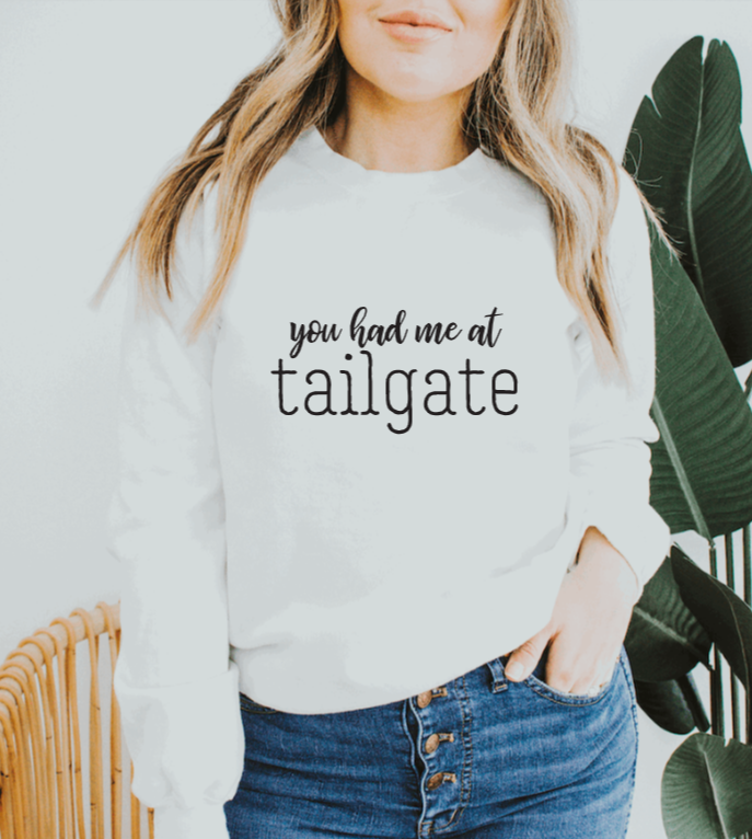You Had Me At Tailgate Unisex Sweater