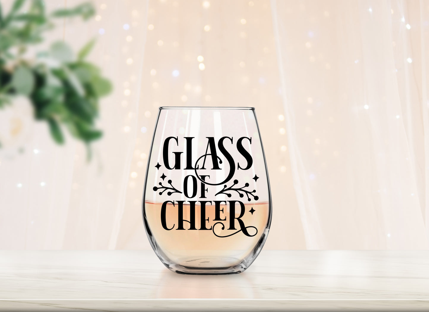 Glass of Cheer Wine Glass