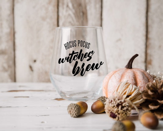 Hocus Pocus Witches Brew Wine Glass